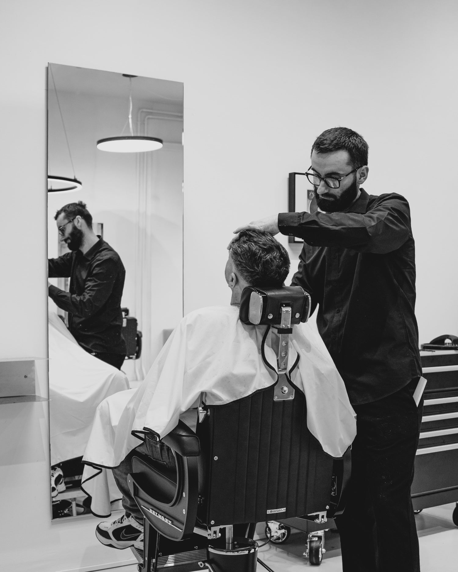 Frameless - square salon mirror - 65x195cm